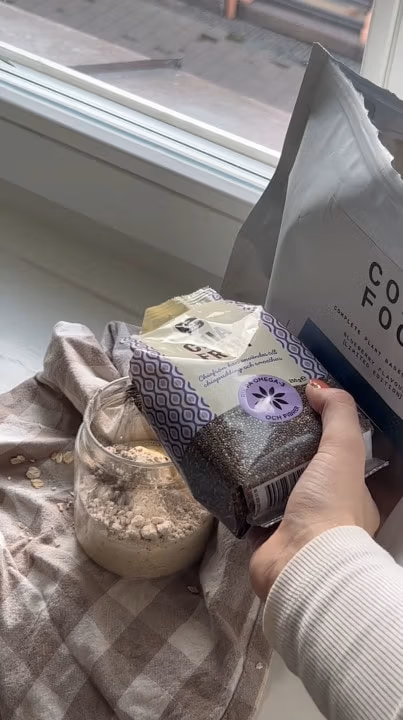 Overnight oats med ComFoo, näringsrik frukost