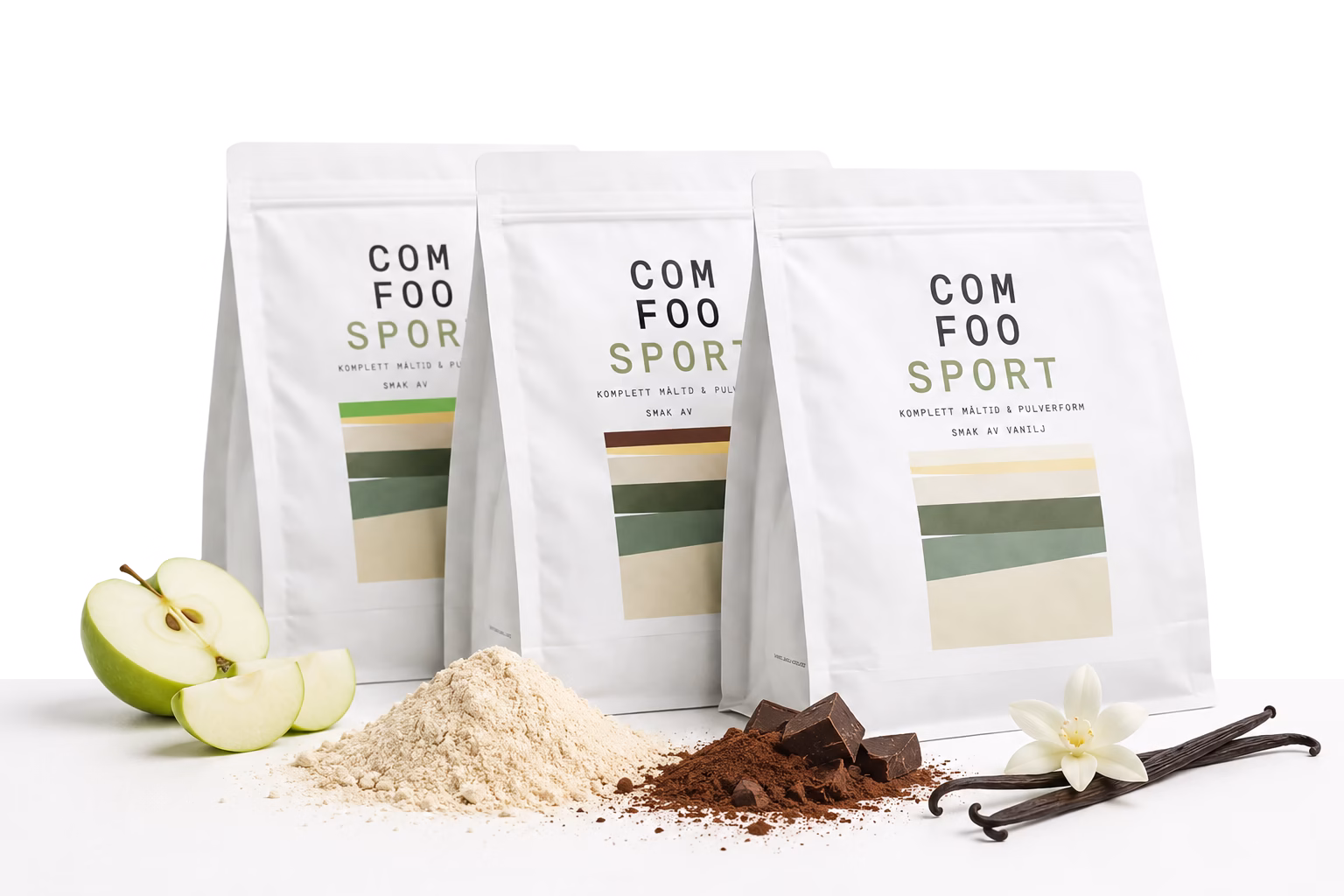 ComFoo Sport påsar med ingredienser